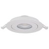 Satco LED Direct Wire Downlight Gimbaled, 9 Watt CCT Selectable, 4 Inch Round, Remote Driver, White S11840